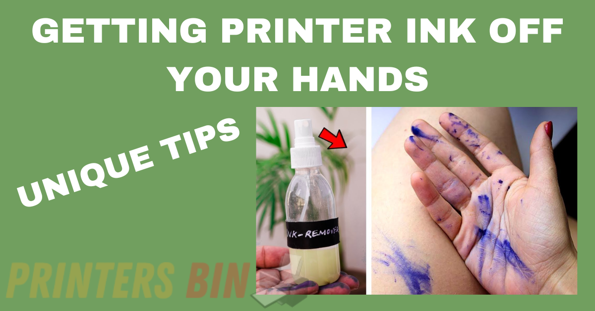 Getting Printer Ink off Your Hands