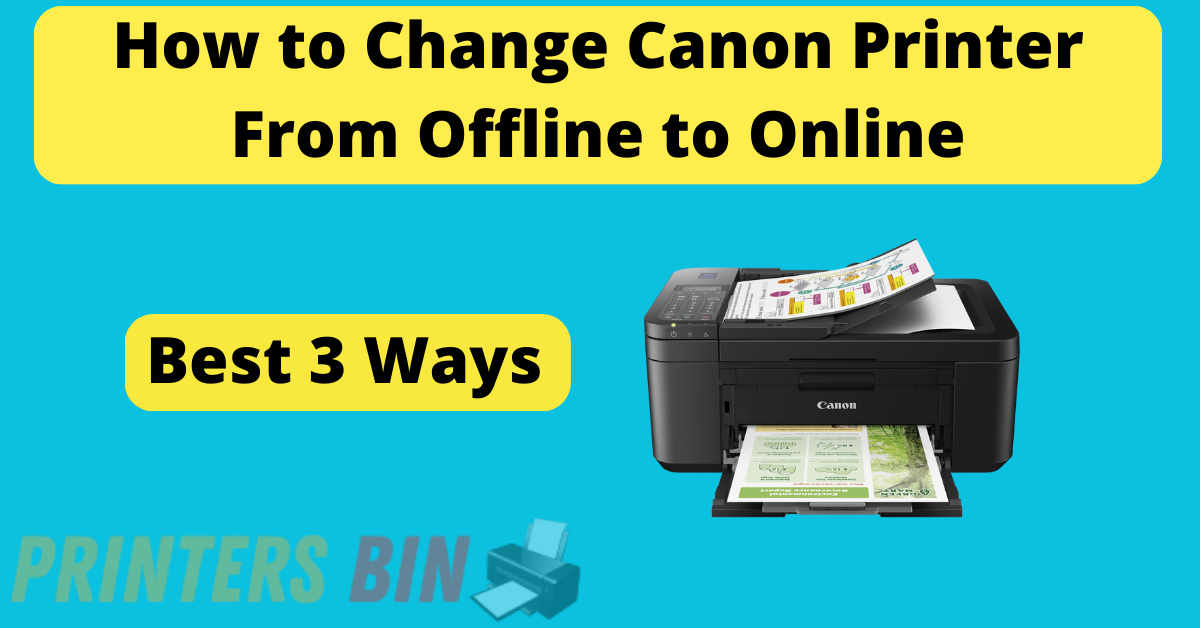 How to Change Canon Printer From Offline to Online - Detailed Guide!How to Change Canon Printer From Offline to Online